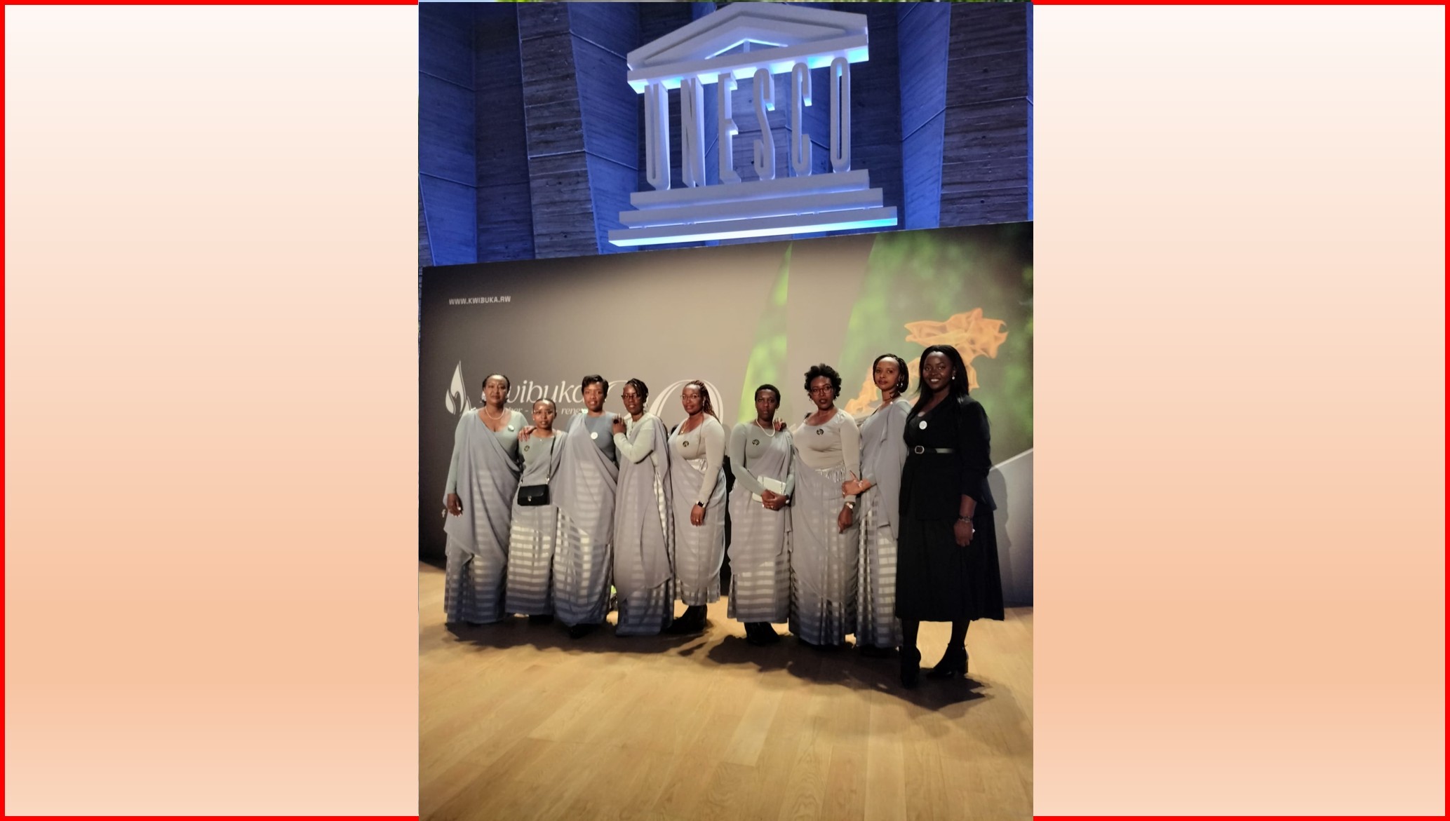 30 éme commémoration Les membres de Tubeho à l'UNESCO